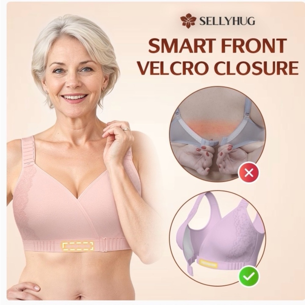 2 Beige Wireless Comfort Bra by Shelly Hug - Picture 5 of 10